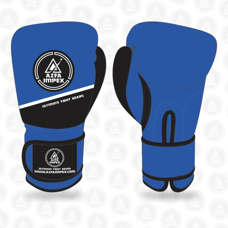 Boxing Gloves Blue and Black