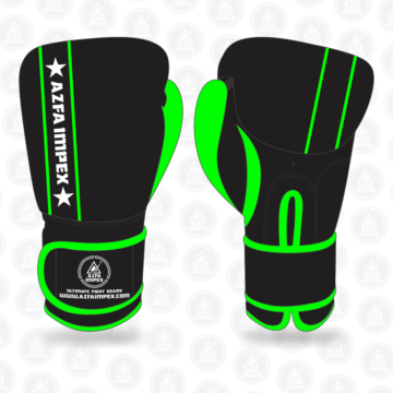 Boxing Gloves green black ConvEX Skin Combat Leather