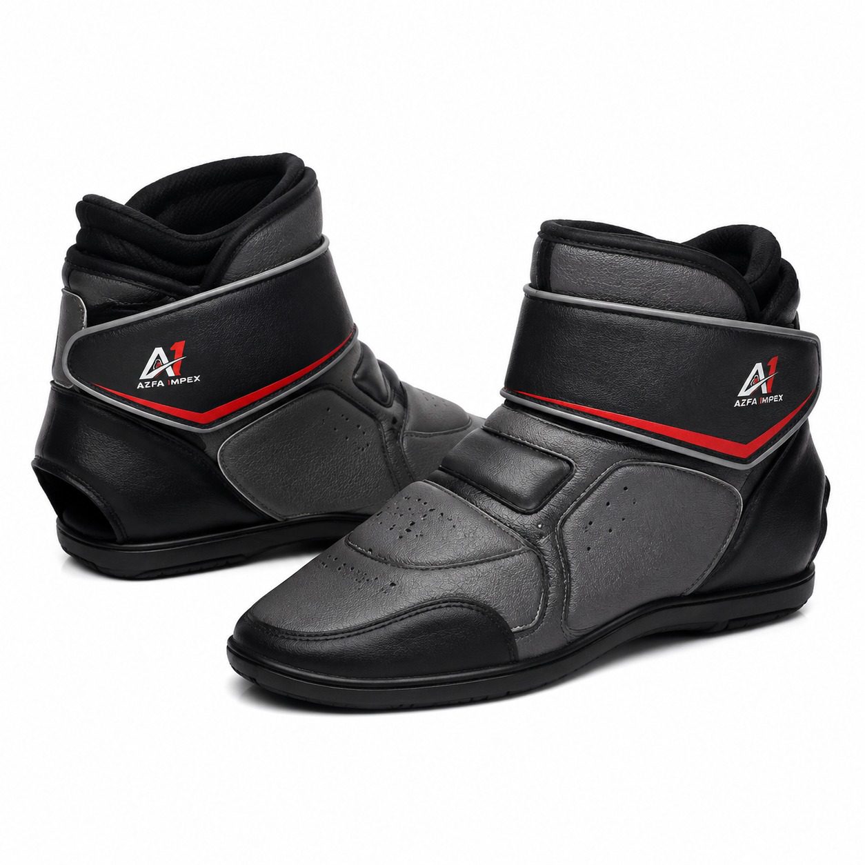 Black & Grey Sparring Foot Protectors / Semi Shoes