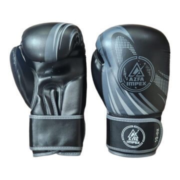 Unisex Wave Print Boxing Training Gloves – Slate Grey Edition