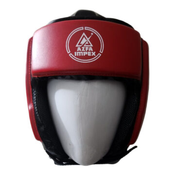 Unisex Full-Coverage Boxing Headguard – Red & Black Edition