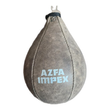 Vintage Grey Distressed Leather Speed Punching Ball