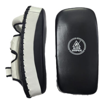 Black & White Curved Thai Pads Pair