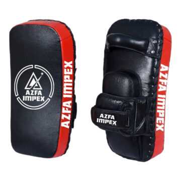 Black & Red Curved Muay Thai Striking Pads