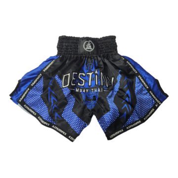 Blue & Black Custom Muay Thai Boxing Shorts