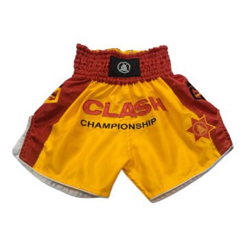 Yellow & Red Muay Thai Boxing Shorts
