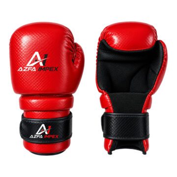Red Open Palm Sparring Gloves / Training Gloves