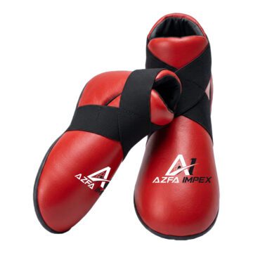Solid Red Sparring Foot Protectors / Semi Shoes