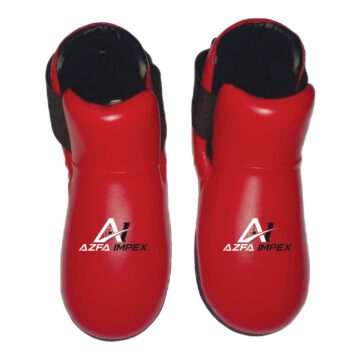 Solid Red Sparring Foot Protectors / Semi Shoes