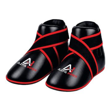 Black & Red Sparring Foot Protectors / Semi Shoes