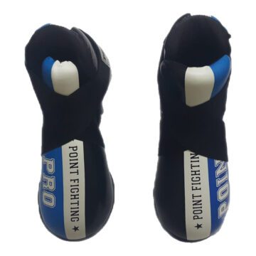 Black, Blue & White "POINT FIGHTING" Sparring Foot Protectors / Semi Shoes