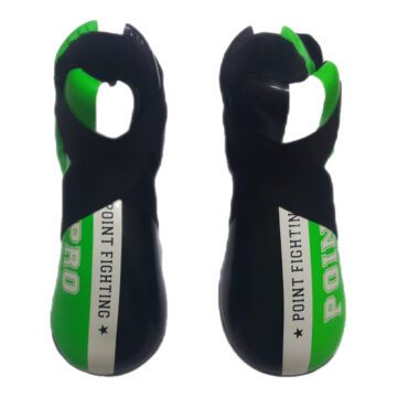 Black, Green & White "POINT FIGHTING" Sparring Foot Protectors / Semi Shoes