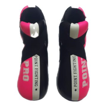 Black, Pink & White "POINT FIGHTING" Sparring Foot Protectors / Semi Shoes