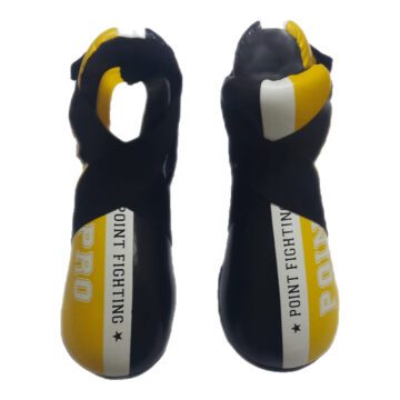Black, Yellow & White "POINT FIGHTING" Sparring Foot Protectors / Semi Shoes